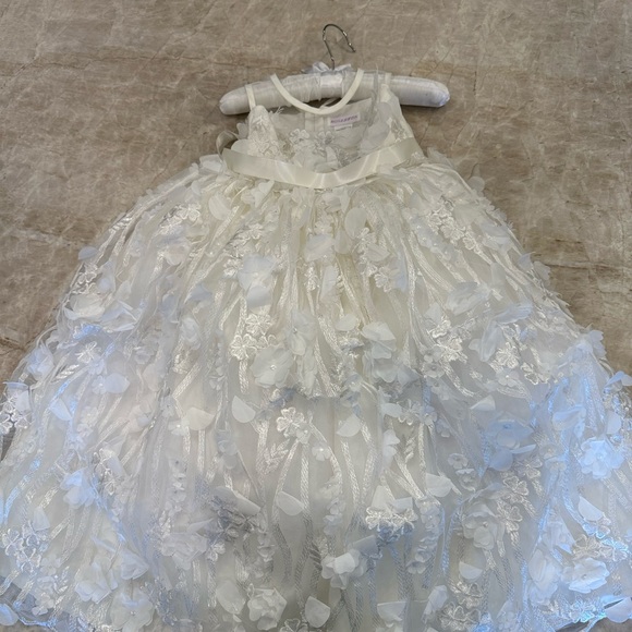 Gorgeous formal girls dress beautiful color. Worn 1x in a wedding as flower girl - Picture 4 of 7